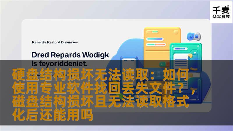硬盘结构损坏、无法读取数据，是许多用户在使用电脑时遇到的常见问题。本文将探讨如何通过专业的数据恢复软件，帮助您找回丢失的文件，保障数据安全。无论是重要的工作文件，还是珍贵的个人资料，都能通过合适的方法得到有效恢复。