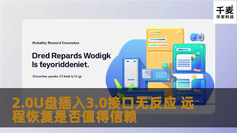 2.0U盘插入3.0接口无反应问题解析，以及远程恢复的可信度分析，帮助您解决数据恢复难题。