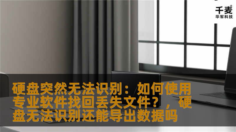 硬盘突然无法识别：如何使用专业软件找回丢失文件？，硬盘无法识别还能导出数据吗