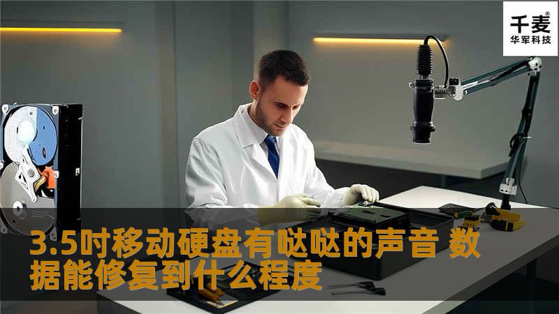 3.5吋移动硬盘发出哒哒声，数据修复的可能性分析与解决方案，提供详细的故障分析和恢复步骤。