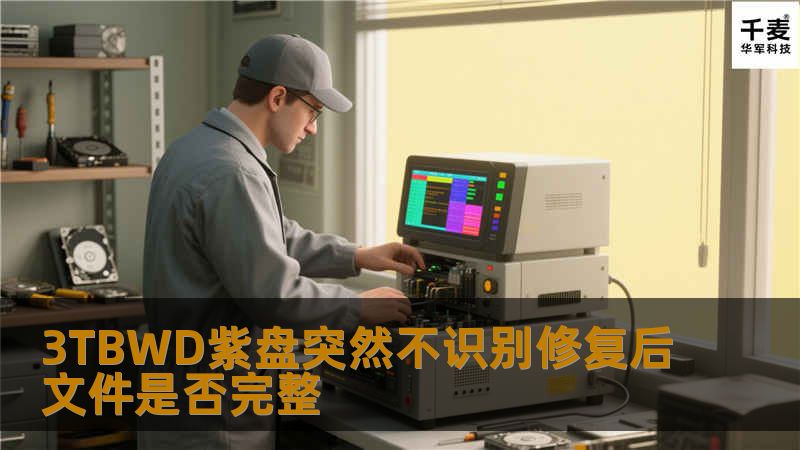 3TB WD紫盘突然不识别修复后文件完整性分析与验证，探讨常见故障及修复步骤，确保数据安全。