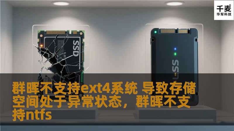 群晖不支持ext4系统 导致存储空间处于异常状态，群晖不支持ntfs