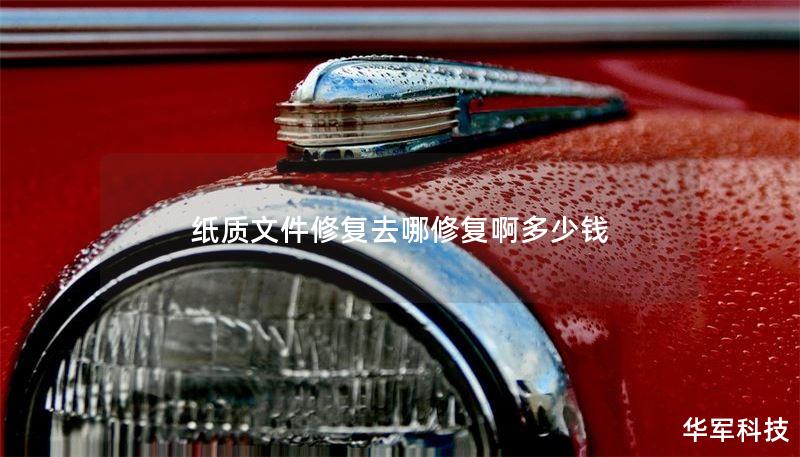 本文详细介绍纸质文件修复的相关信息，包括修复地点、费用、操作方法及真实案例分析，帮助您有效解决纸质文件损坏问题。