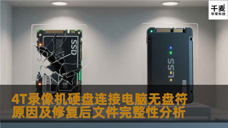 4T录像机硬盘连接电脑无盘符原因及修复后文件完整性分析 4T录像机硬盘连接电脑无盘符原因及修复后文件完整性分析