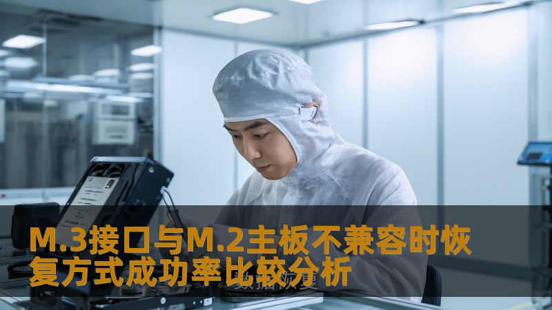 M.3接口与M.2主板不兼容时恢复方式成功率比较分析 M.3接口与M.2主板不兼容时恢复方式成功率比较分析