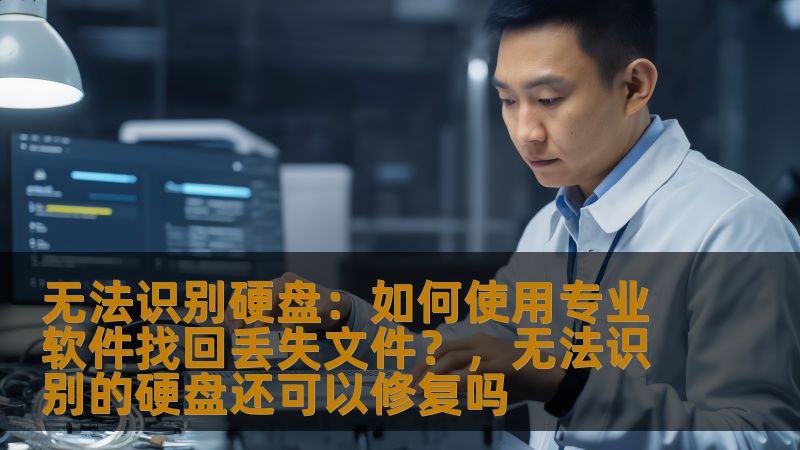 这篇文章为您提供了解决“无法识别硬盘”问题的方法，并详细介绍了如何使用专业的数据恢复软件找回丢失文件。无论是个人用户还是企业，都能通过此文获得解决方案。