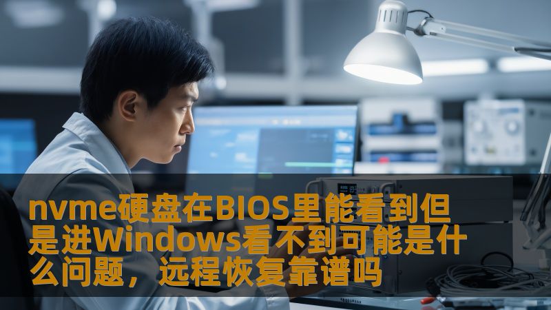 nvme硬盘在BIOS里能看到但在Windows看不到的原因及解决方案，远程恢复的可靠性分析。