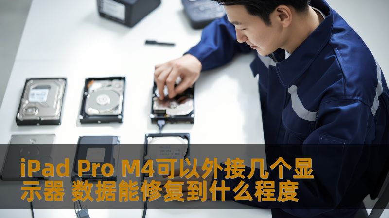 iPad Pro M4可以外接几个显示器 数据能修复到什么程度