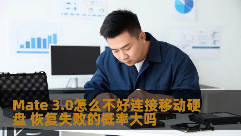 Mate 3.0怎么不好连接移动硬盘 恢复失败的概率大吗