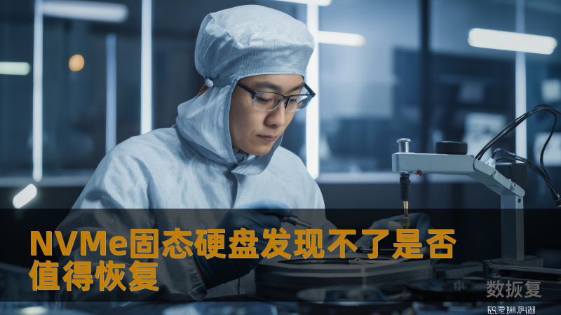 NVMe固态硬盘发现不了是否值得恢复