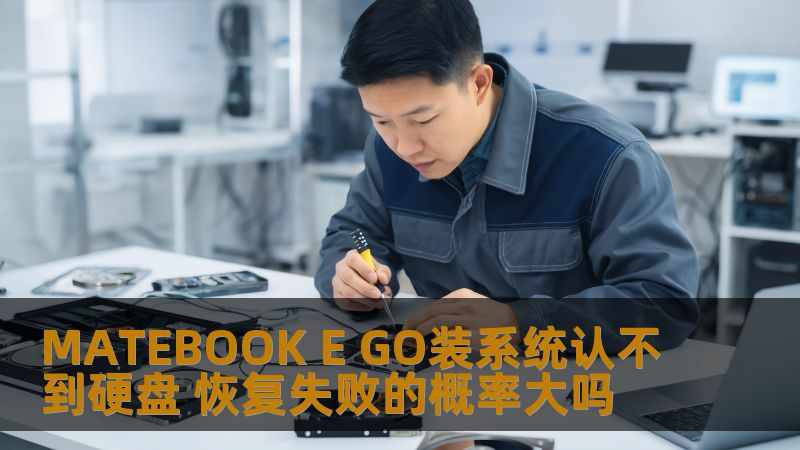 MATEBOOK E GO装系统认不到硬盘 恢复失败的概率大吗