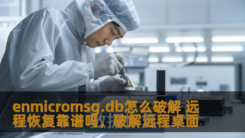 enmicromsg.db怎么破解 远程恢复靠谱吗，破解远程桌面