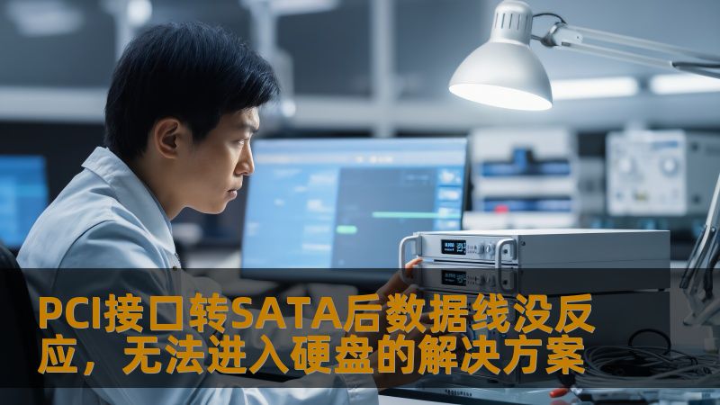 PCI接口转SATA后数据线没反应，无法进入硬盘的解决方案