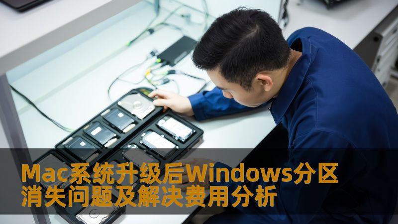 Mac系统升级后Windows分区消失问题及解决费用分析