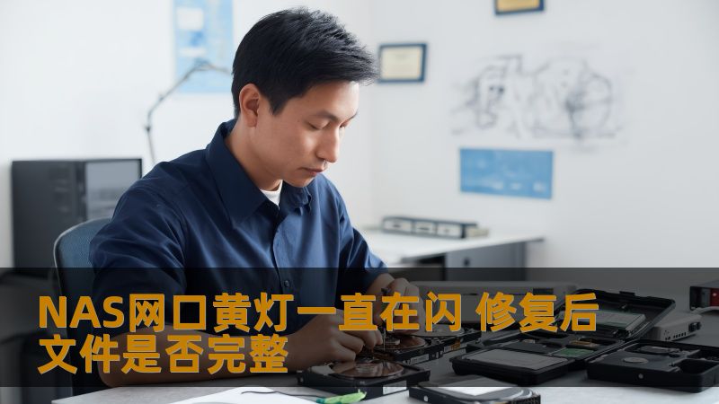 NAS网口黄灯一直在闪 修复后文件是否完整