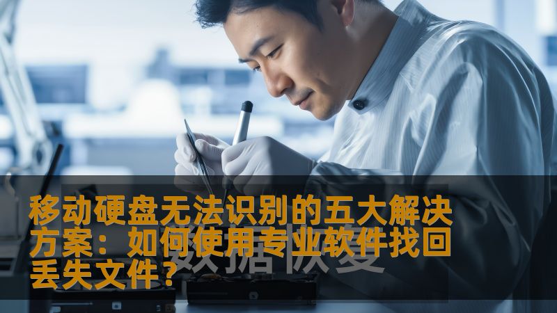 移动硬盘无法识别的五大解决方案：如何使用专业软件找回丢失文件？