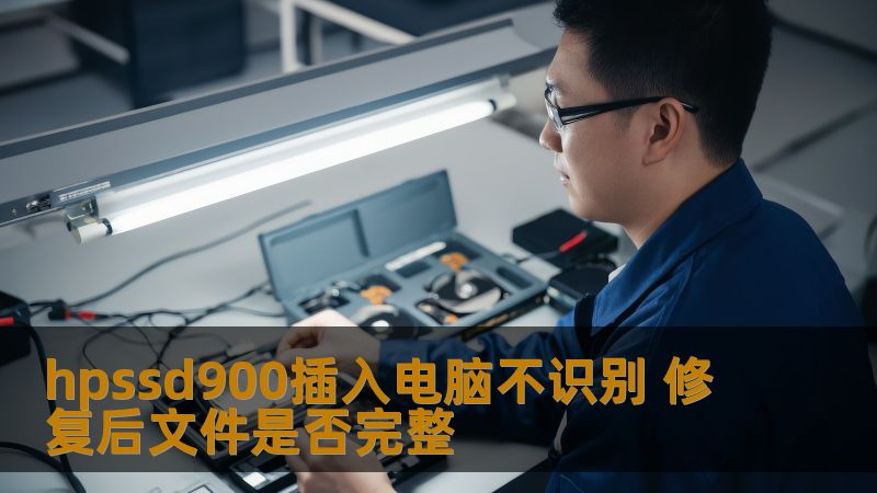 hpssd900插入电脑不识别 修复后文件是否完整