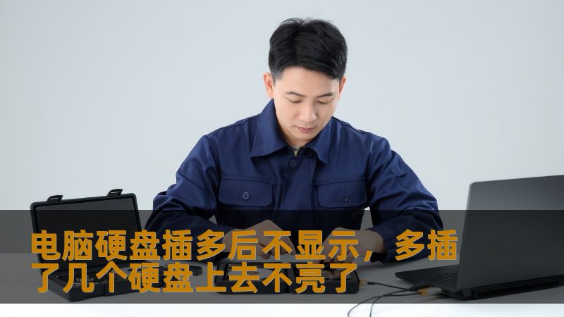 电脑硬盘插多后不显示，多插了几个硬盘上去不亮了