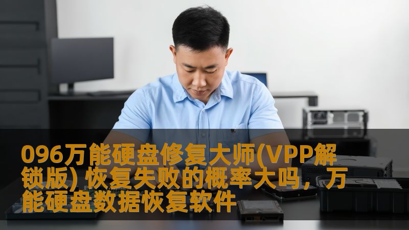 096万能硬盘修复大师(VPP解锁版) 恢复失败的概率大吗，万能硬盘数据恢复软件