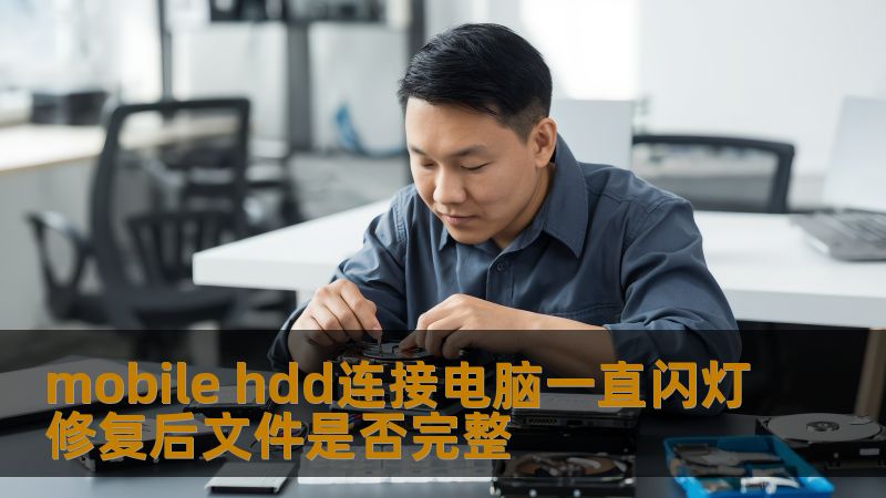 mobile hdd连接电脑一直闪灯修复后文件是否完整 mobile hdd连接电脑一直闪灯修复后文件是否完整