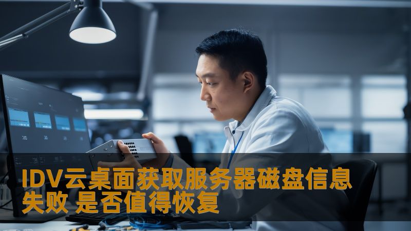 IDV云桌面获取服务器磁盘信息失败 是否值得恢复