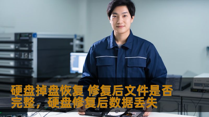 硬盘掉盘恢复 修复后文件是否完整，硬盘修复后数据丢失