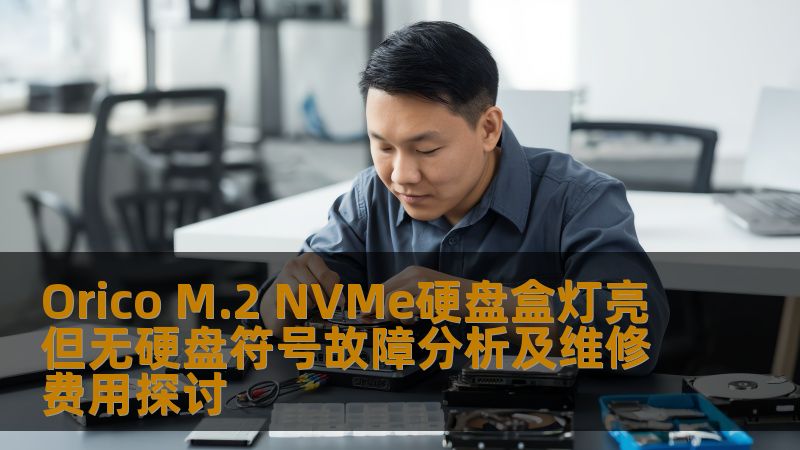 Orico M.2 NVMe硬盘盒灯亮但无硬盘符号故障分析及维修费用探讨