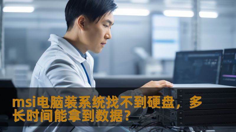 msi电脑装系统找不到硬盘，多长时间能拿到数据？