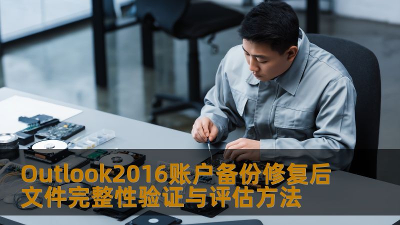 Outlook2016账户备份修复后文件完整性验证与评估方法