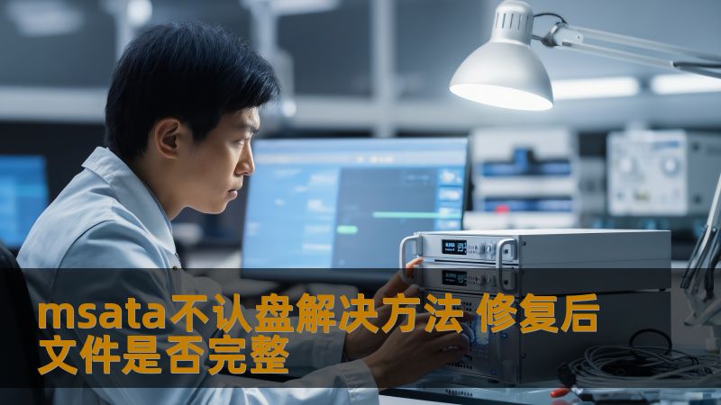 遇到msata不认盘的问题？本文提供详细的msata不认盘解决方法，帮助您解决问题并确保修复后文件完整。