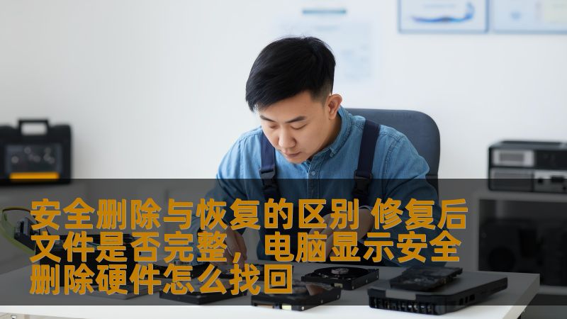 安全删除与恢复的区别 修复后文件是否完整，电脑显示安全删除硬件怎么找回