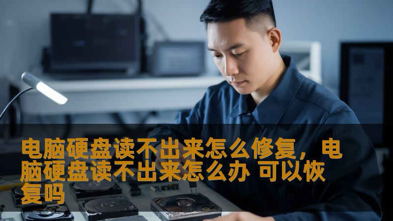 电脑硬盘读不出来怎么修复，电脑硬盘读不出来怎么办 可以恢复吗