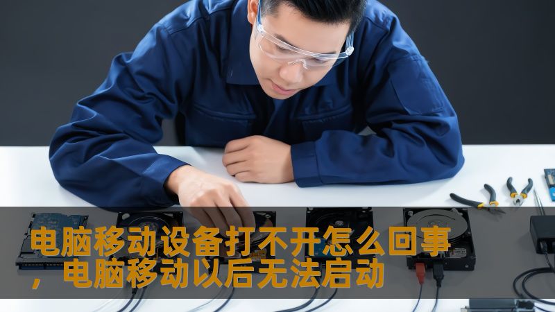 电脑移动设备打不开怎么回事，电脑移动以后无法启动
