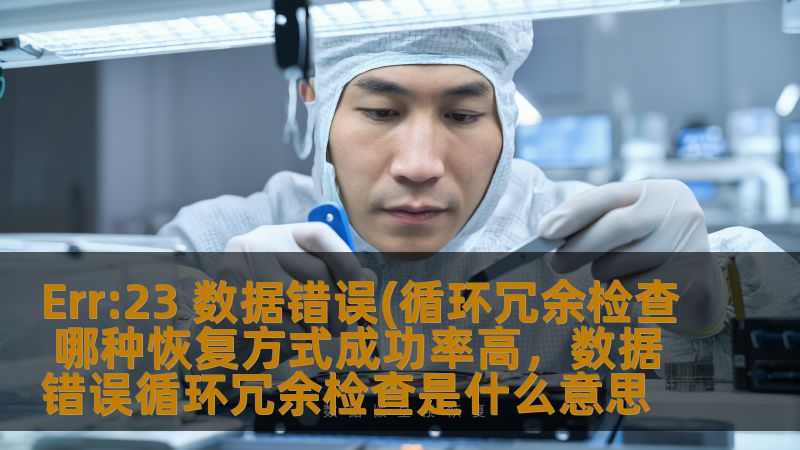 数据错误常常给我们带来极大的困扰，尤其是“Err:23数据错误(循环冗余检查)”这一错误，它可能导致重要文件丢失或无法访问。本文将深入分析这种错误的原因，并为您提供几种高效的恢复方法，帮助您轻松解决这一问题，恢复丢失的数据。