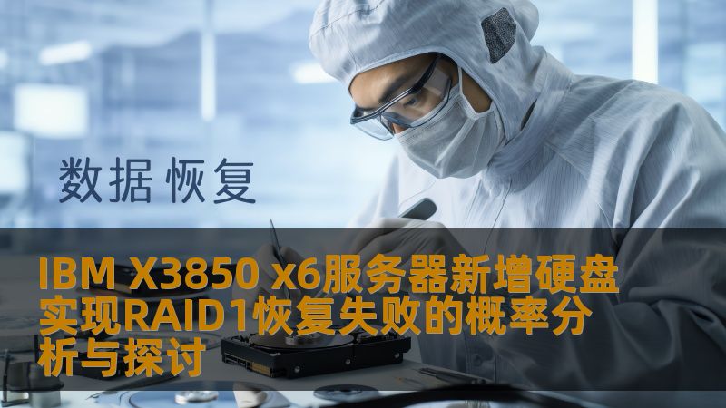 分析IBM X3850 x6服务器新增硬盘实现RAID1恢复失败的概率，探讨故障原因及恢复方法。
