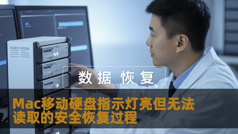 Mac移动硬盘指示灯亮但无法读取的安全恢复过程