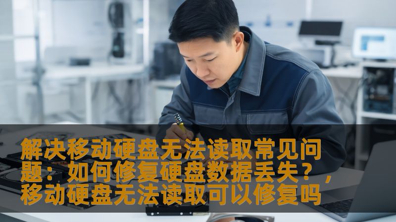 解决移动硬盘无法读取常见问题：如何修复硬盘数据丢失？，移动硬盘无法读取可以修复吗
