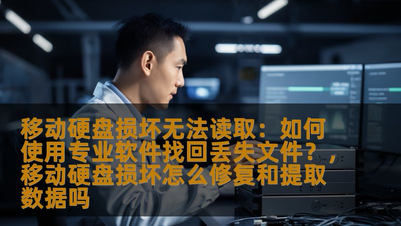 移动硬盘损坏无法读取：如何使用专业软件找回丢失文件？，移动硬盘损坏怎么修复和提取数据吗