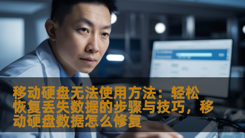 移动硬盘无法使用方法：轻松恢复丢失数据的步骤与技巧，移动硬盘数据怎么修复