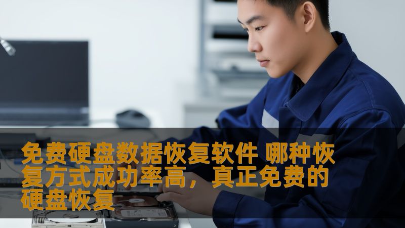 免费硬盘数据恢复软件 哪种恢复方式成功率高，真正免费的硬盘恢复