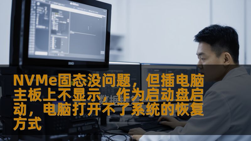 NVMe固态没问题，但插电脑主板上不显示，作为启动盘启动，电脑打开不了系统的恢复方式