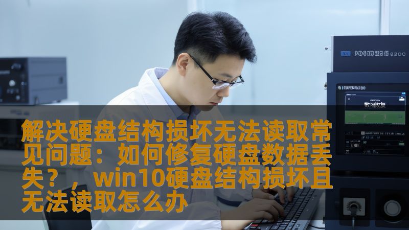 解决硬盘结构损坏无法读取常见问题：如何修复硬盘数据丢失？，win10硬盘结构损坏且无法读取怎么办