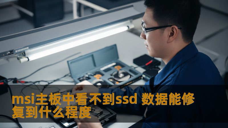 msi主板中看不到ssd 数据能修复到什么程度