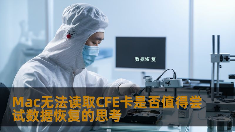 探讨Mac无法读取CFE卡的原因及数据恢复的可行性，提供详细操作步骤和真实案例分析，帮助用户判断是否值得尝试数据恢复。