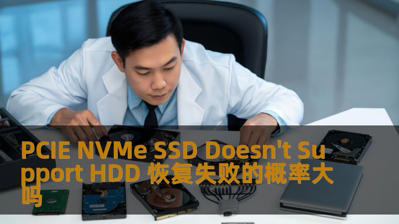 探讨PCIE NVMe SSD不支持HDD的情况下，数据恢复失败的概率及解决方案。