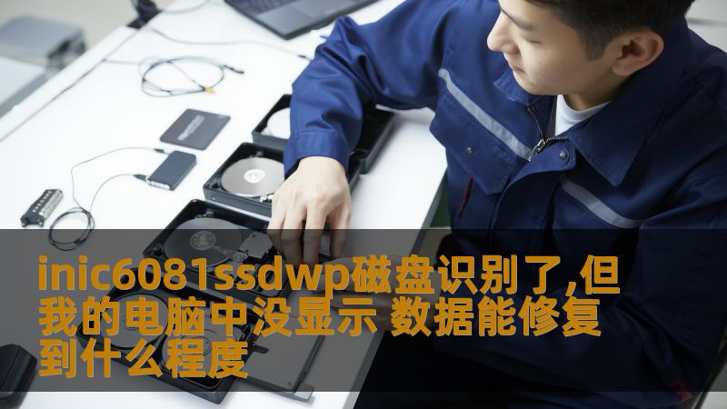 inic6081ssdwp磁盘识别了,但我的电脑中没显示 数据能修复到什么程度