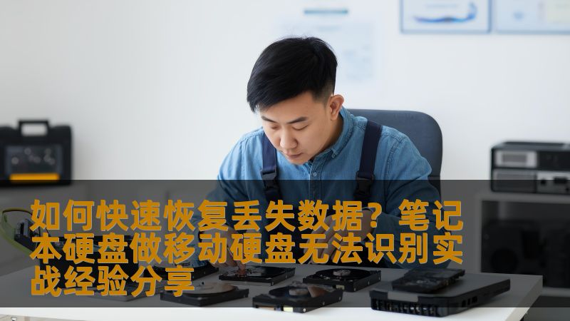 本文详细分享如何快速恢复丢失数据的实战经验，特别是针对笔记本硬盘做移动硬盘无法识别的情况。通过专业方法帮助您找回重要数据，让您不再为硬盘故障而烦恼。