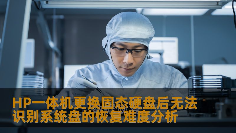 HP一体机更换固态硬盘后无法识别系统盘的恢复难度分析