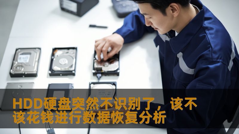 HDD硬盘突然不识别了，该不该花钱进行数据恢复分析？本文深入分析常见故障、恢复方法及用户案例，助您做出明智决策。