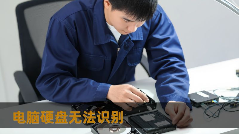 电脑硬盘无法识别怎么办？完整解决方案助你找回数据            当电脑硬盘突然无法识别，如何快速找回宝贵数据？    日常工作中，我们常会遇到电脑突然提示硬盘无法识别的情况，无论是存储了重要的工作文件、照片还是各种资料，这都可能引发一阵慌乱。比如，设计师小李今天在编辑客户项目时突然遇到硬盘异常，设备不识别硬盘盘符，差点丢失了几百个项目文件。经过几小时努力和多次尝试后，还是未解决问题，但寻求...